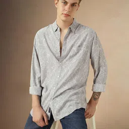 Dennis Lingo Men Opaque Printed Casual Shirt-image-91