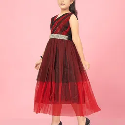 BAESD Net Fit & Flare Maxi Dress image 4