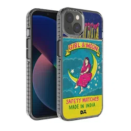 DailyObjects Blue & Yelow Moon Girl Matchbox Stride 2.0  iPhone 13 Phone Case-15