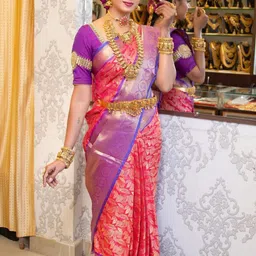KALINI Woven Design Zari Pure Silk Kanjeevaram Saree-image-89