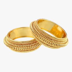 Adwitiya Collection Set of 2 Gold-Plated Stone Studded Bangles-28