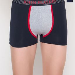 John Players Pack of 2 Colourblocked Cotton Long Trunks JPC026X19S-image-54