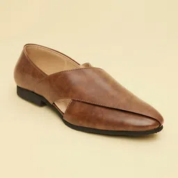 Manyavar Men Textured Loafers-image-67
