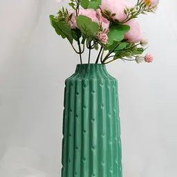 Art Street Green Ribbed Ceramic FlowerVases-image-23