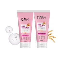 Globus naturals Set Of 2 Rice Ceramid Face Wash -75g & Peel Off Mask-75g-70