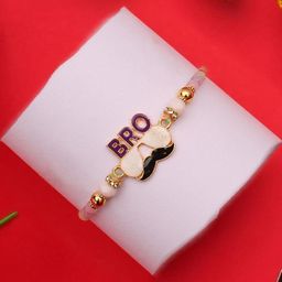 Ziory 1 Pc Quirky Cool Bro with Sunglass and Mosutache Rakhi-image-83