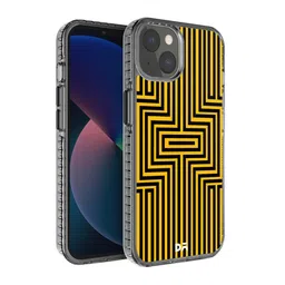 DailyObjects Yellow & Black Maze Ochre Stride 2.0 Case Cover For iPhone 13-19