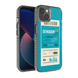 DailyObjects Teal & White Printed iPhone 13 Mini Mobile Case-40
