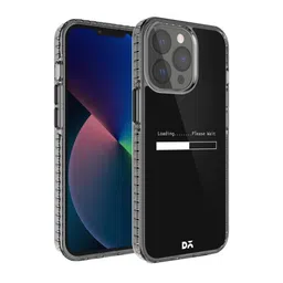 DailyObjects Black & White Loading Dialog iPhone 13 Pro Back Case image 1