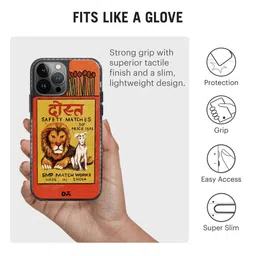 DailyObjects Orange & Red Dost Matchbox Stride 2.0 Printed iPhone 13 Pro Back Case image 2