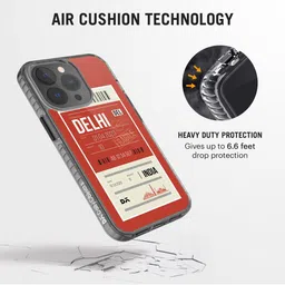 DailyObjects Red & White Printed iPhone 13 Pro Phone Case image 3