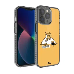 DailyObjects Yellow & White Printed Sassy Me Hybrid Clear iPhone 13 Pro Max Phone Case-79