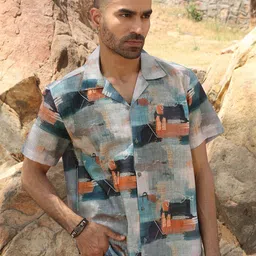 KRAFT INDIA Men Abstract Printed Regular Fit Casual Shirt-picture-18