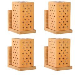 SOMIL Cream Glass Cylinder Printed Wall Lamps-image-48