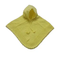 Cute Collection Girls Woollen Crochet Poncho-picture-1