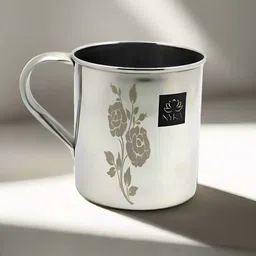 Nyra Kitchenware Steel Handcrafted Solid Stainless Steel Glossy Mugs Set of Cups and Mugs-40
