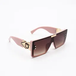 PELLE LUXUR Unisex Square Sunglasses with UV Protected Lens PL25GS309-20
