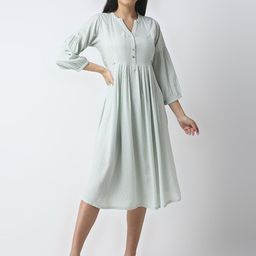 MeeMee Print Maternity Fit & Flare Maxi Dress-image-27