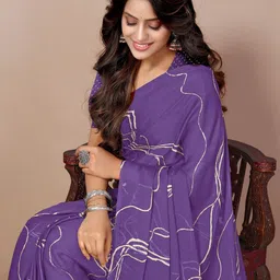 MIRCHI FASHION Poly Chiffon Ready to Wear Saree-image-70