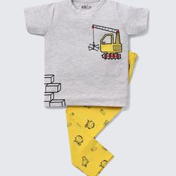 Nite Flite Boys Graphic Printed Top Pyjamas Night suit-image-45