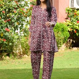 HOUSE OF JAMOTI Floral Printed Tunic With Trousers-image-89
