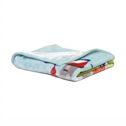 Monte Carlo Green & Blue Cartoon Characters Mild Winter 600 GSM Single Bed Blanket-20
