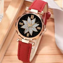 Miss Perfect Unisex Embellished Dial & Leather Straps Analogue Watch YP137-picture-10