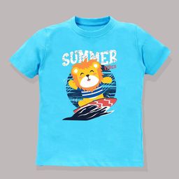KAVEE Boys Bio Finish Graphic Printed Round Neck Cotton T-shirt-image-33