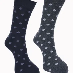 Force NXT Men Pack Of 2 Patterned Cotton Crew-Length Socks-16