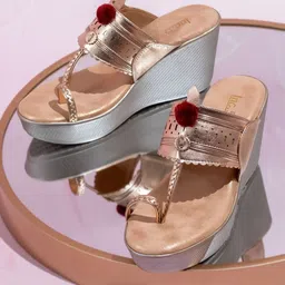 Inc 5 Women Embellished Party Mid-Top Wedge Sandals-26