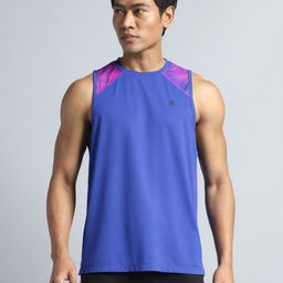 CULT Men Blue Training Muscle Tank-image-24