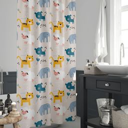 ArtzFolio Single Piece Waterproof Polyester Shower Curtain-image-59
