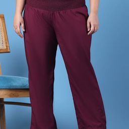 theRebelinme Women Straight Fit High-Rise Easy Wash Trousers-picture-14