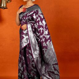 Subham Woven Design Zari Banarasi Saree-image-20