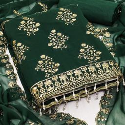 Rangtulika Ethnics Embroidered Unstitched Dress Material-picture-16