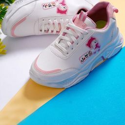 EZDEZARIO Kids-Girls Lace-Ups Casual Sneakers Shoes-picture-5