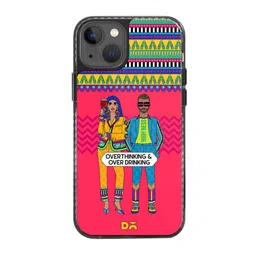 DailyObjects Stride 2.0 Overthinking Overdrinking Printed iPhone 15 Plus Phone Case Cover image 3