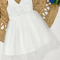 Tejam Kids-Girls Embellished V-Neck Dresses-picture-26