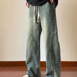 StyleCast x Revolte Men Straight Fit Light Fade Jeans-image-59