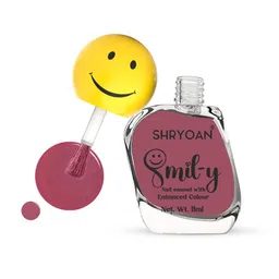 SHRYOAN Smiley Nail Paint With Enriched Color- 11 ml - Rose Vale 34-48