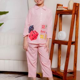 Stuffie Land Girls Printed Shirt with Trousers-image-24