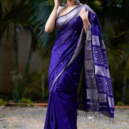 BerMondsey Ethnic Motifs Woven Design Banarasi Saree-image-70