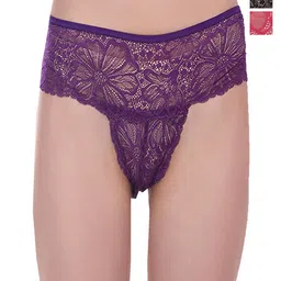 Fleurt Pack Of 3 Assorted Lace Bikini Briefs - HOBFPT3-OS-09-image-7