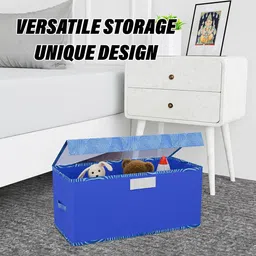 Kuber Industries Blue Drawer Organiser With Lid image 5
