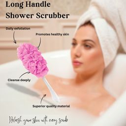 CareDone Soft Long Loofah with Handle image 5