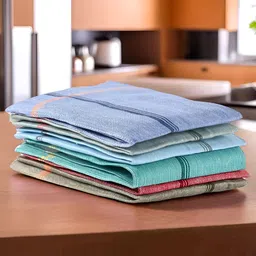 Kuber Industries Blue 12 Pieces Cotton Kitchen Towels-image-66
