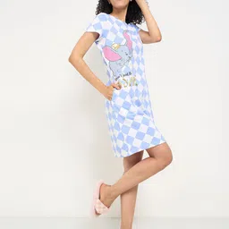 Dreamz by Pantaloons Pure Cotton Printed Nightdress-picture-50