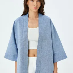 Koton Women Open Front Shrug-20