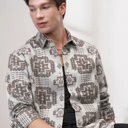 HIGHLANDER Men Comfort Opaque Casual Shirt-picture-29