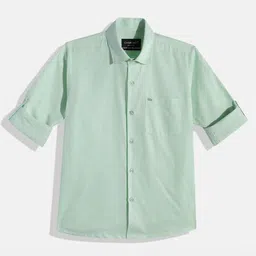 CHARCHIT Boys Comfort Spread Collar Cotton Shirt-image-52